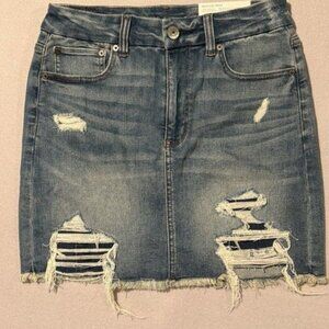 American Eagle Denim Skirt 6 NWT Curvy Hi-Rise Mini Women Super Stretch Sexy
